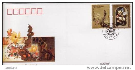 2005 CHINA-LIECHTENSTEIN JOINT PAINTINGS CHINA FDC - 2000-2009