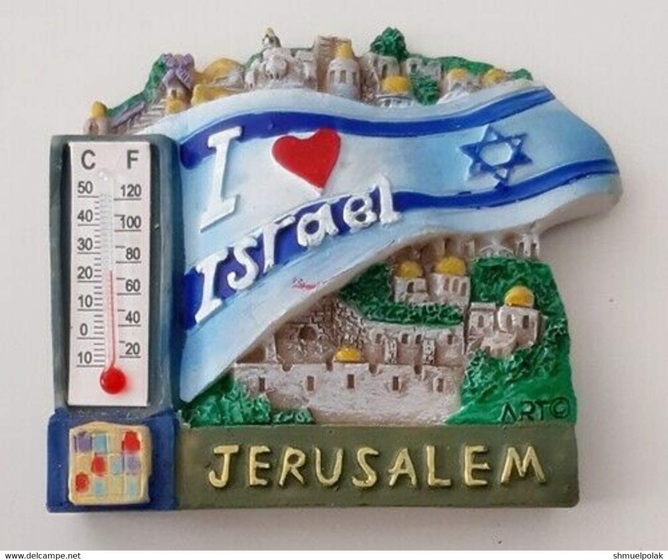 Tourism Souvenir "JERUSALEM" The Capital Of The State Of Israel Fridge Magnet - Tourism