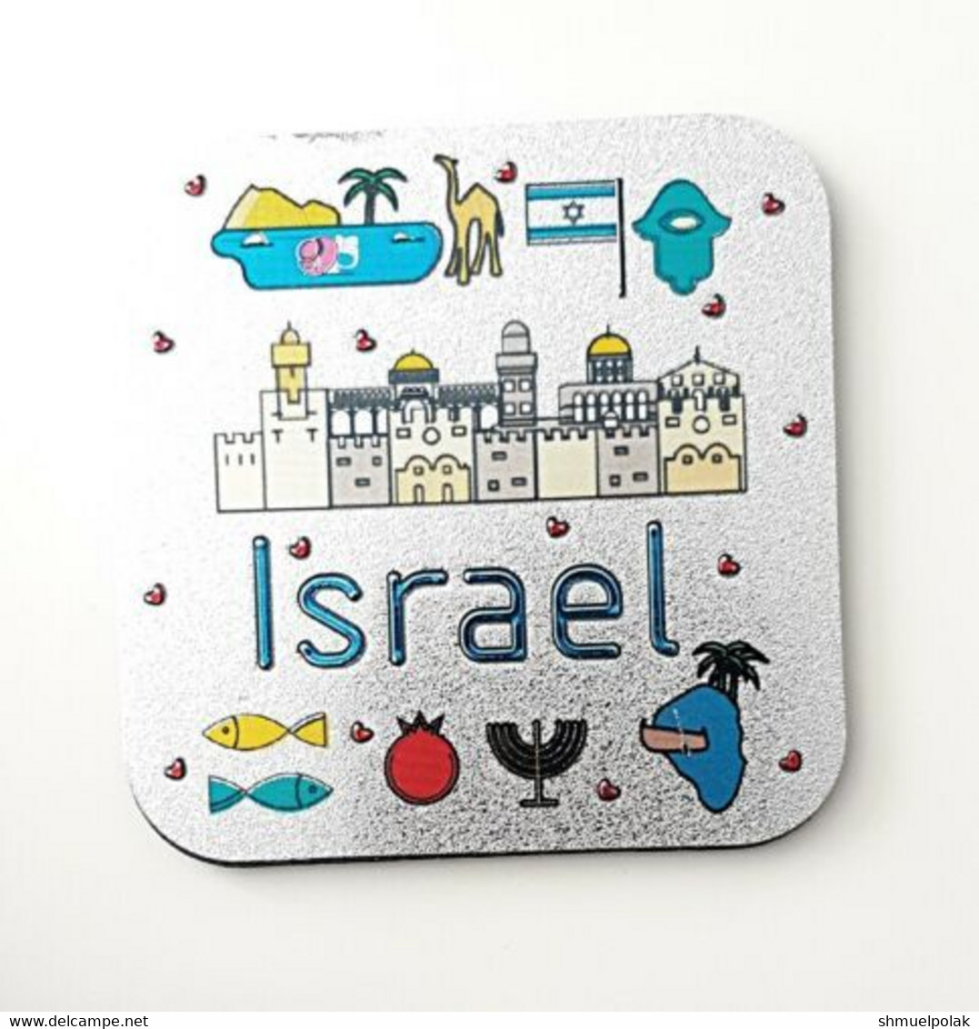 ISRAEL TOURISM SOUVENIR "ISRAEL" FRIDGE MAGNET - Tourism