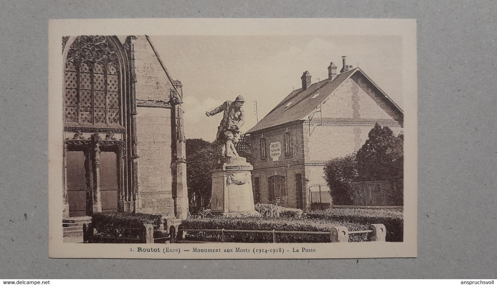 CPA - 27 - ROUTOT - Monument Aux Morts - La Poste - Routot