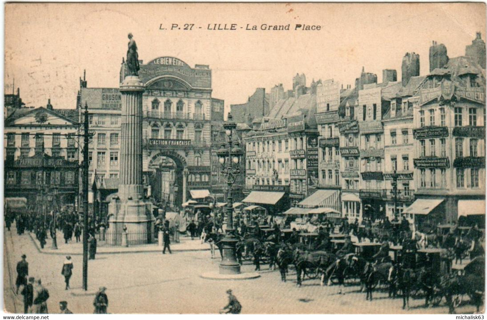 5THPS 310 CPA - LILLE - LE GRAND PLACE - Lille