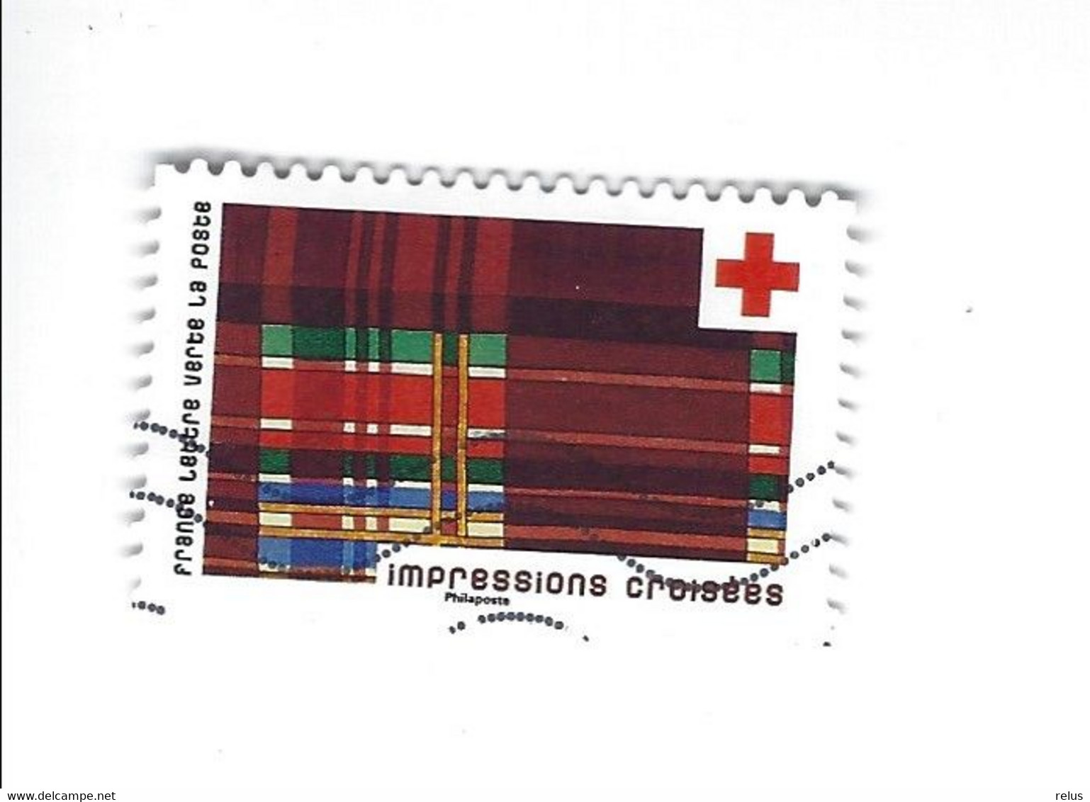 Timbre Adhésif Croix-Rouge "Impressions Croisees" 2022 - Used Stamps