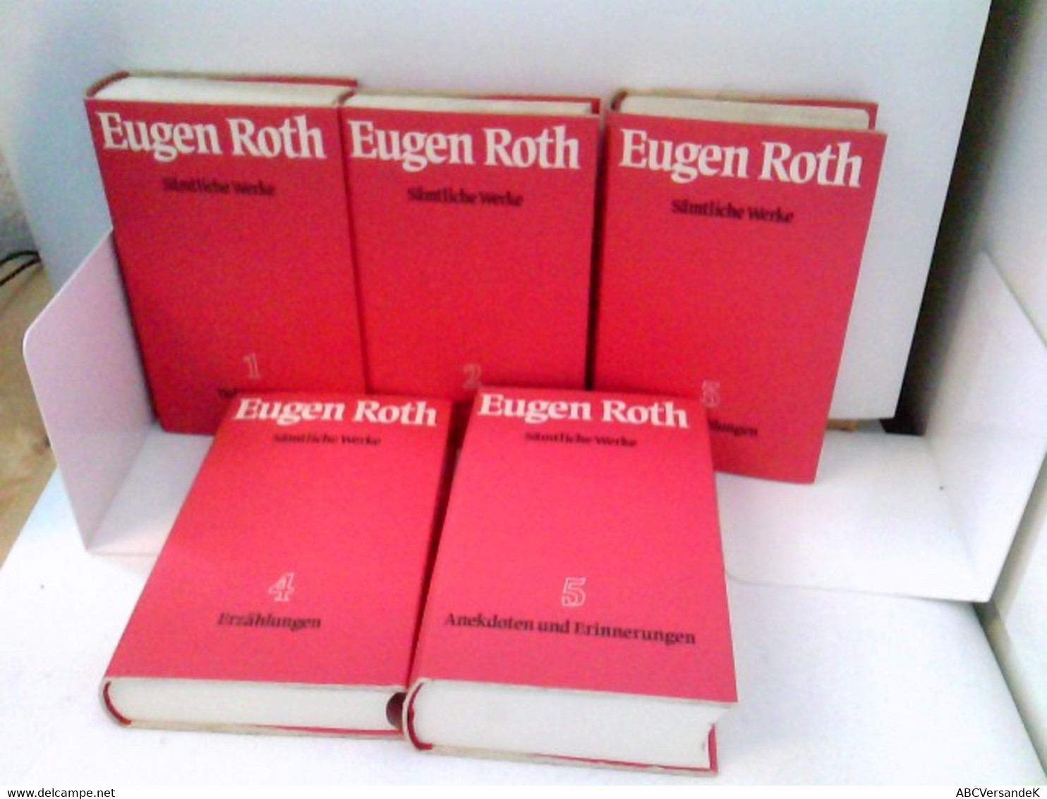 Konvolut: 5 Bände (von5) Eugen Roth Sämtliche Werke. - German Authors