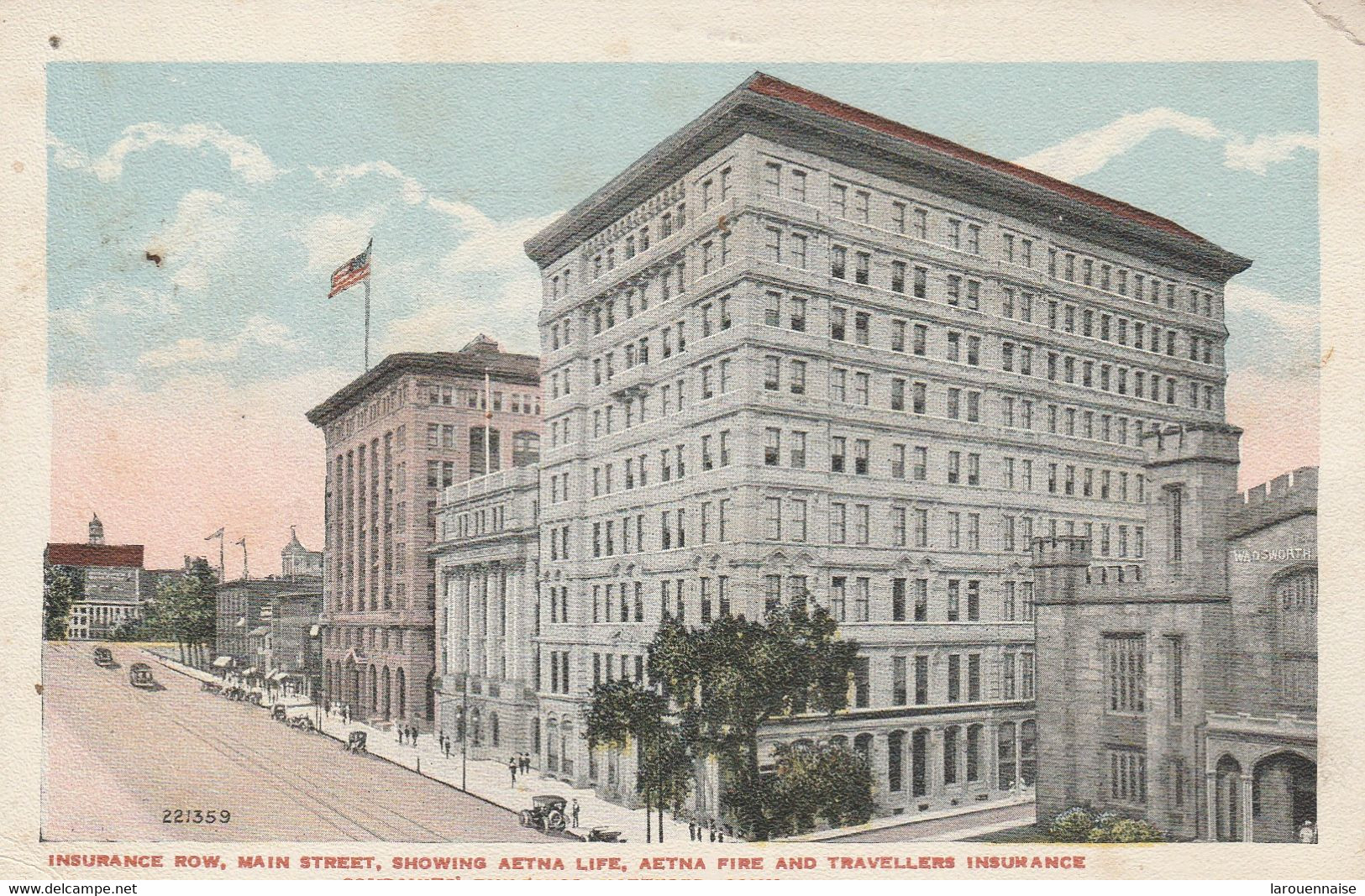 USA - HARTFORD - Insurance Row; Main Street, Showing Aetna Fire And Travellers Insurance Companies' Buildings..... - Hartford