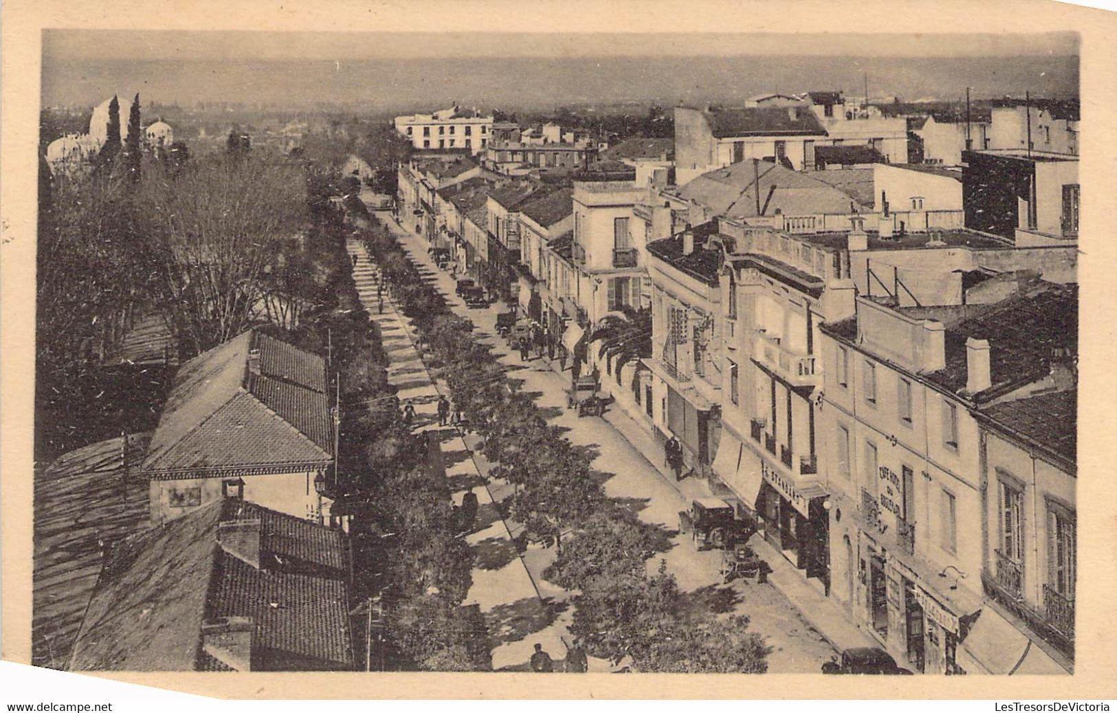 CPA - ALGERIE - BLIDA - Boulevard Trumelet - Voitures Anciennes - Edit. La Cigogne, ALGER - Blida