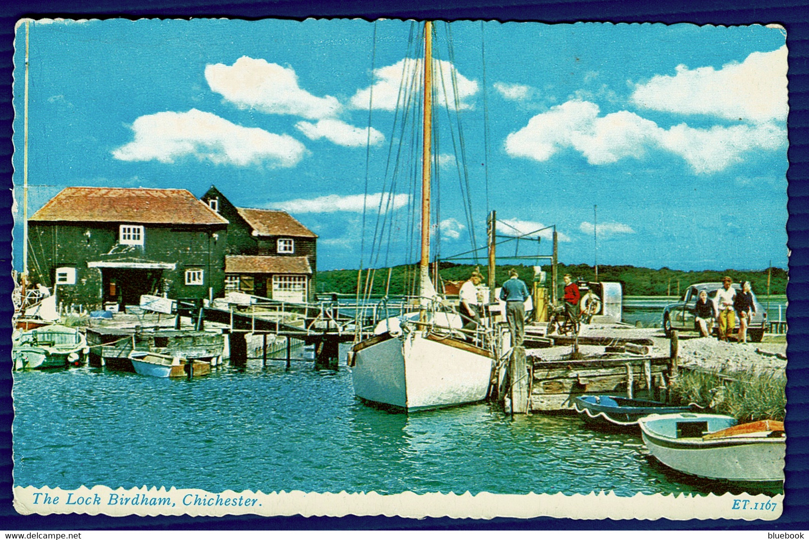 Ref 1561 - Postcard - Boats At The Lock Birdham - Chichester Sussex - Chichester