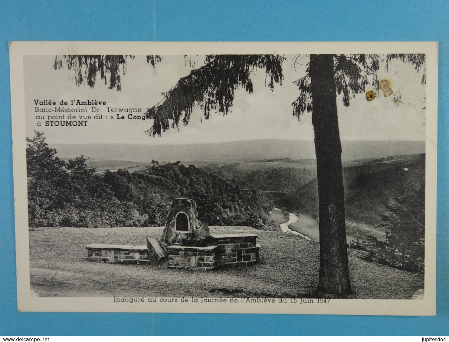 Vallée De L'Amblève Banc Mémorial Dr. Terwagne Au Point De Vue Dit : "Le Congo à Stoumont" - Stoumont