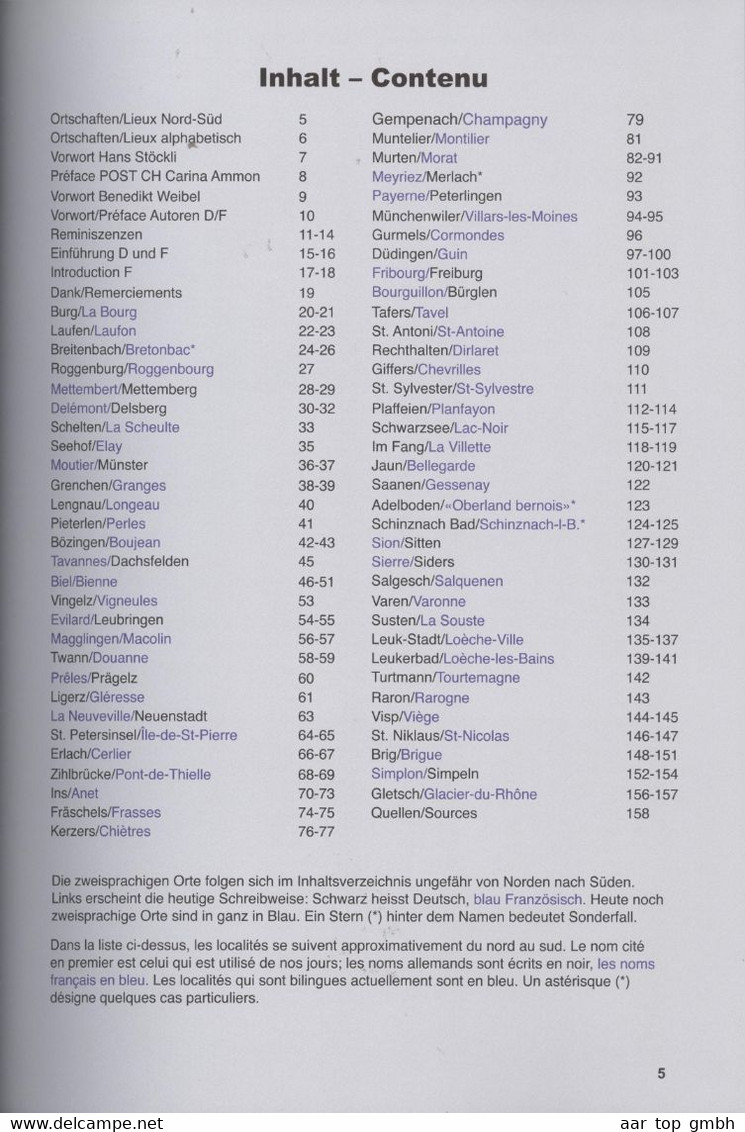 Schweiz, "Röstigraben" Post- Und Bahnstempel Entlang Der Deutsch-französischen Sprachgrenze 2013 Bach158 S.758 Gr - Other & Unclassified