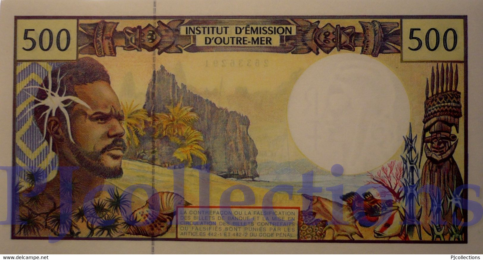 FRENCH PACIFIC TERRITORIES 500 FRANCS 1992 PICK 1e UNC - Territorios Francés Del Pacífico (1992-...)