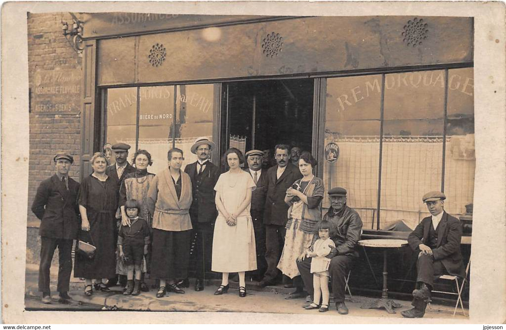 SEINE SAINT DENIS  93  L'ILE SAINT DENIS - CARTE PHOTO CAFE RESTAURANT - L'Ile Saint Denis