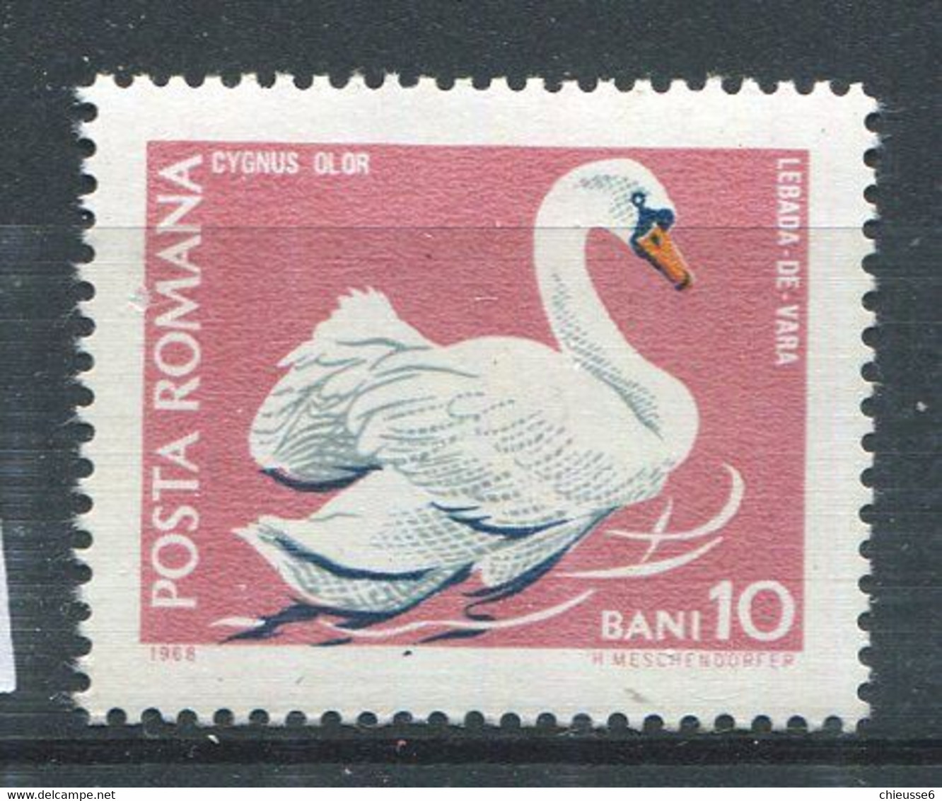 (CL 29 B - P. 17) Roumanie ** N° 2423 - Oiseau : Cygne - Cygnes