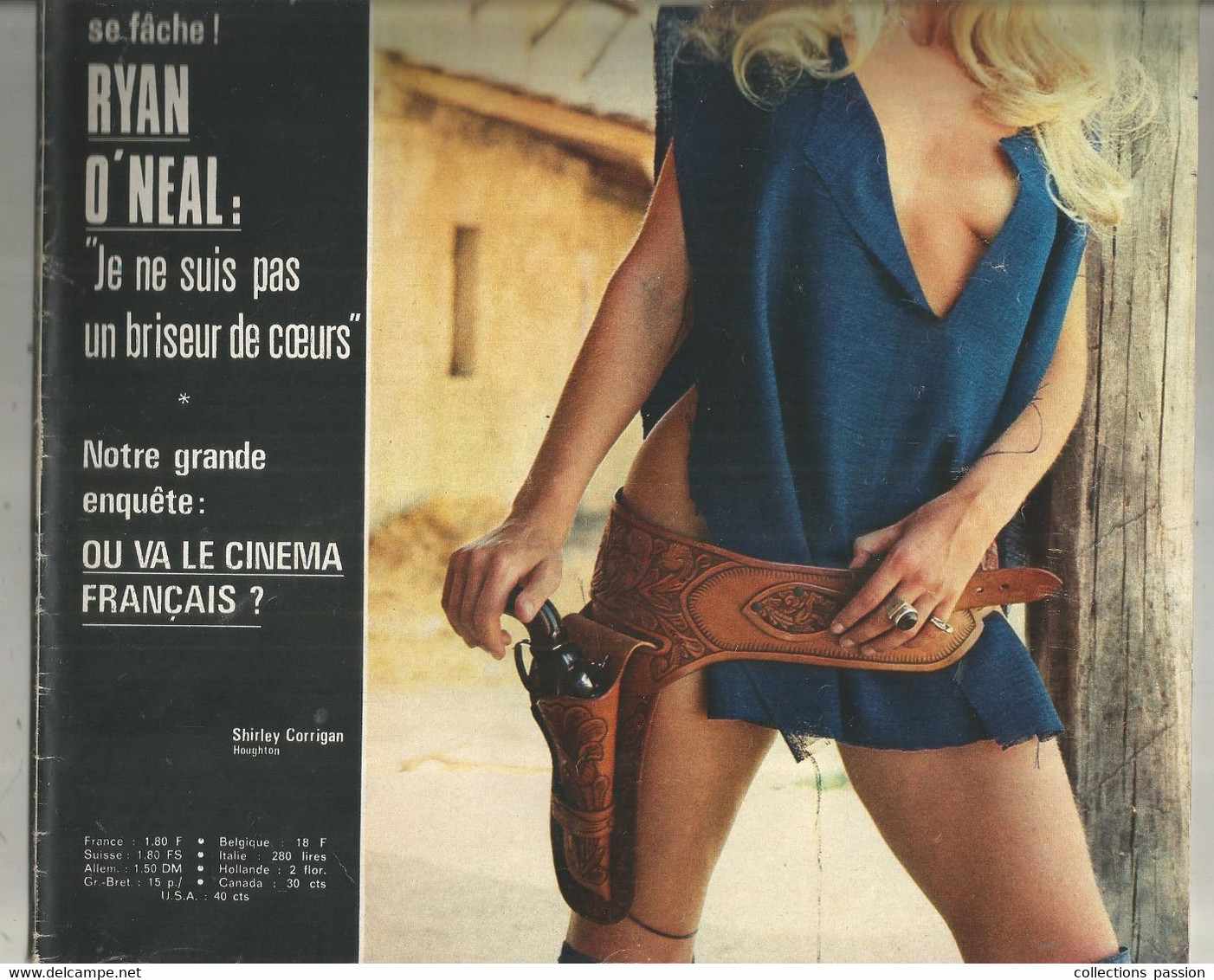 CINE REVUE , 18 Novembre 1971 , N° 46, SHIRLEY CORRIGAN ,poster érotique Central , 46 Pages , 2 Scans , Frais Fr 3.75 E - Cinema