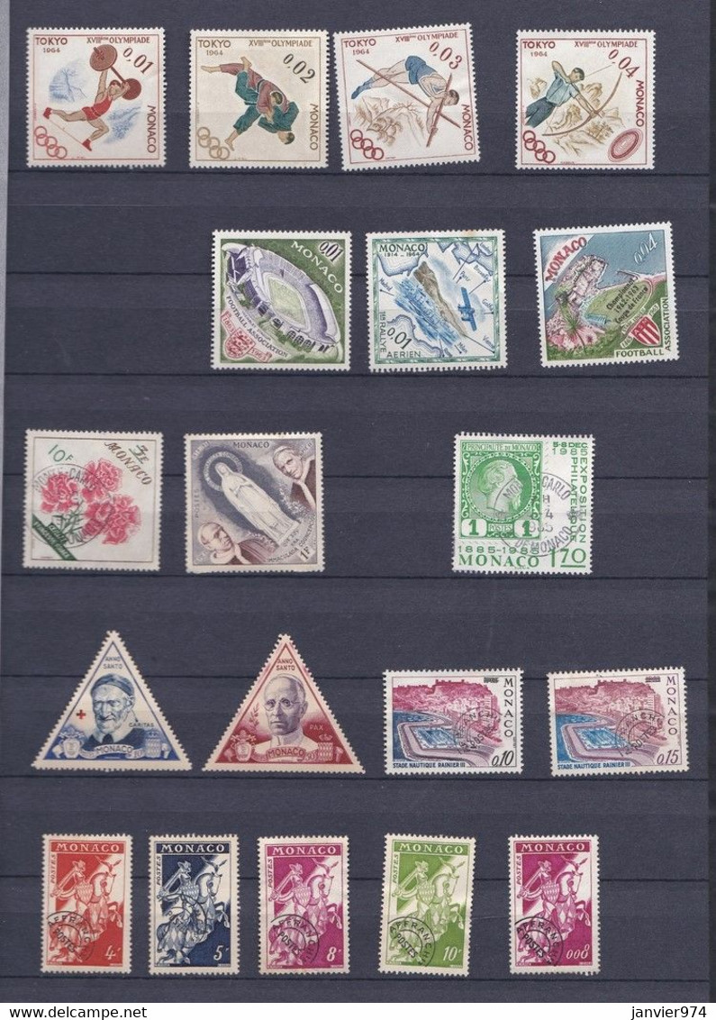 Monaco , 92 Timbres , Differents Périodes , Voir Scans - Lots & Serien