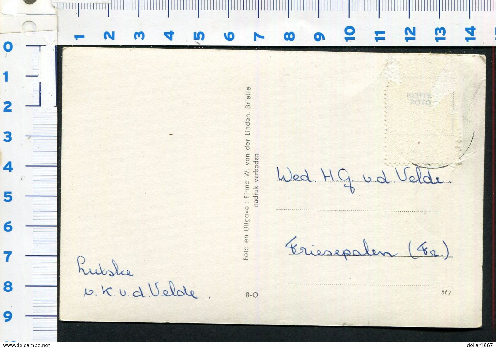 Groeten Uit Brielle , Zeemansasyl - Used + 1955  - 2 Scans For Condition.(Originalscan !!) - Brielle