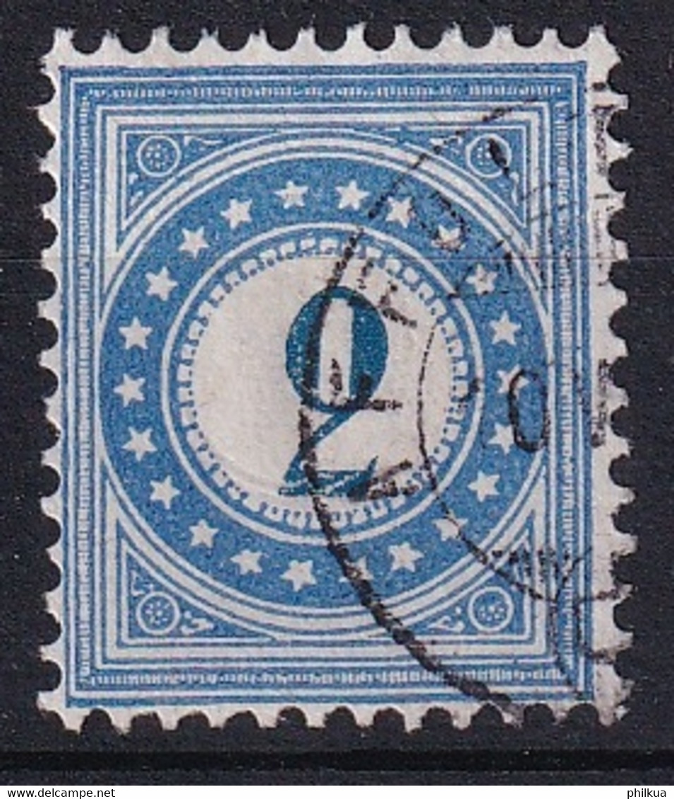 Zumstein 2IN / Mi. 2 Portomarken Blau Sauber Gestempelt - Taxe