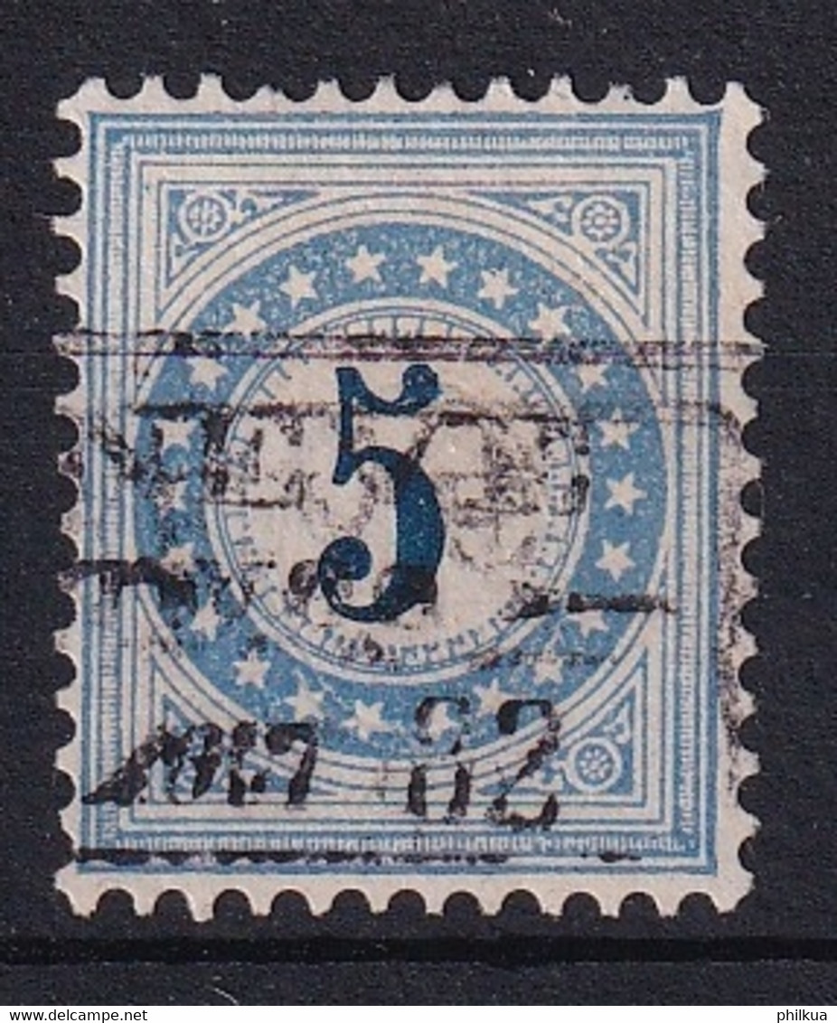 Zumstein 4IIN / Mi. 4II Portomarken Blau Sauber Gestempelt - Postage Due