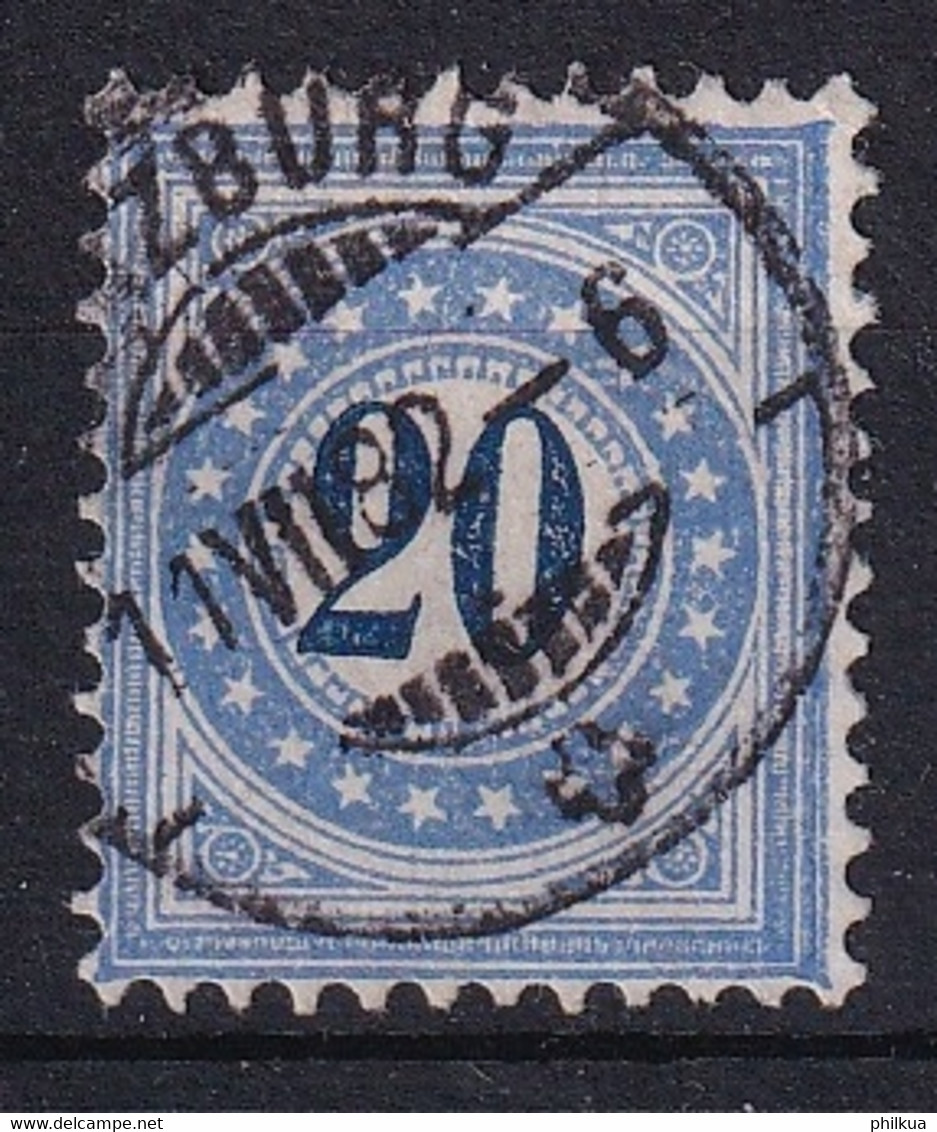 Zumstein 6IIN / Mi. 6II Portomarken Blau Sauber Gestempelt - Postage Due
