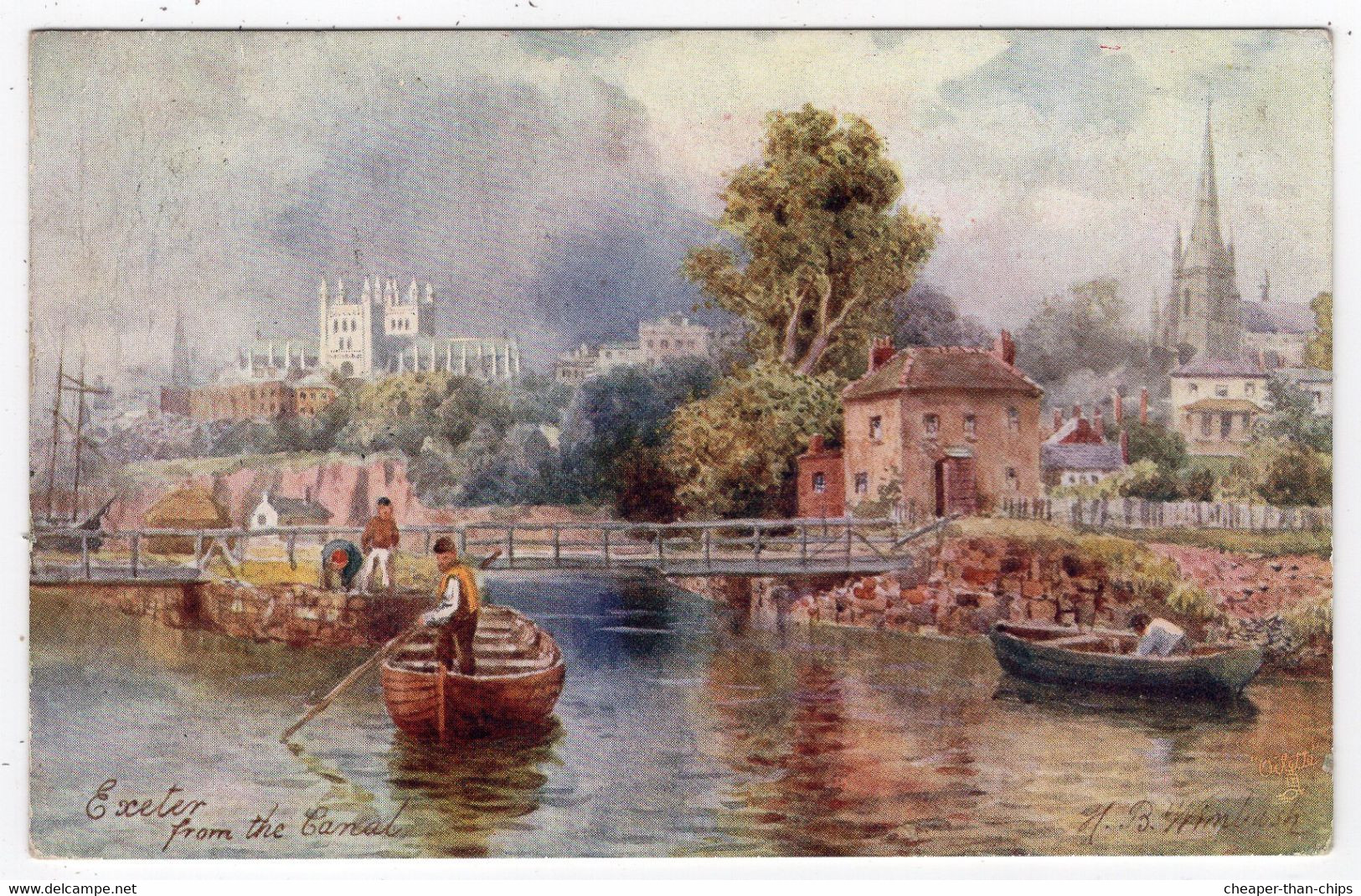 EXETER From The Canal - H.B. Wimbush - Tuck Oilette 7013 - Exeter