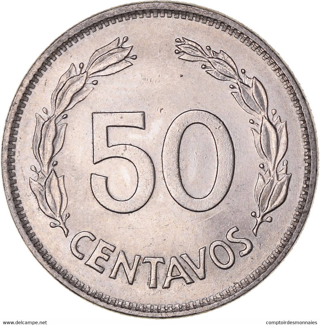 Monnaie, Équateur, 50 Centavos, Cincuenta, 1977 - Ecuador