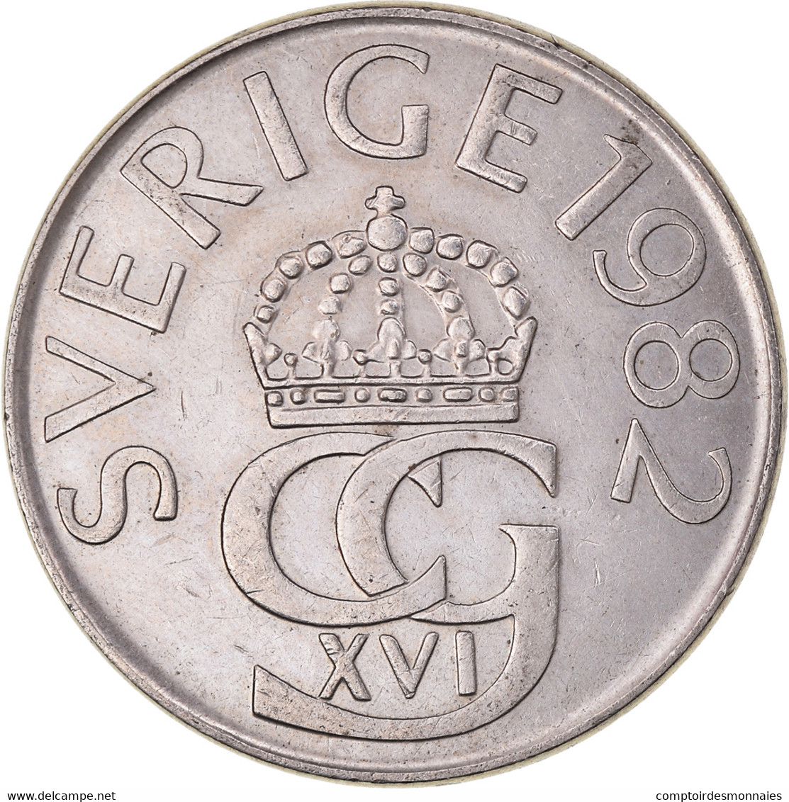 Monnaie, Suède, 5 Kronor, 1982 - Sweden