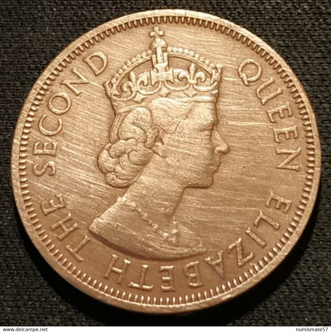 BRITISH CARIBBEAN TERRITORIES - 1 CENT 1957 - Elizabeth II - 1ère Effigie - KM 2 - ( États De La Caraïbe Orientale ) - Territoires Britanniques Des Caraïbes