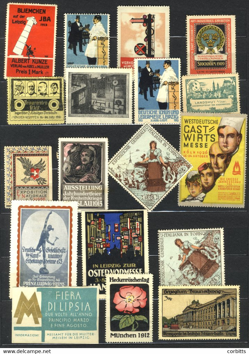 CINDERELLA POSTER STAMPS/LABELS Mainly European Ranges In Two Stock Books, Subjects Incl. Expositions, Product Advertisi - Other & Unclassified