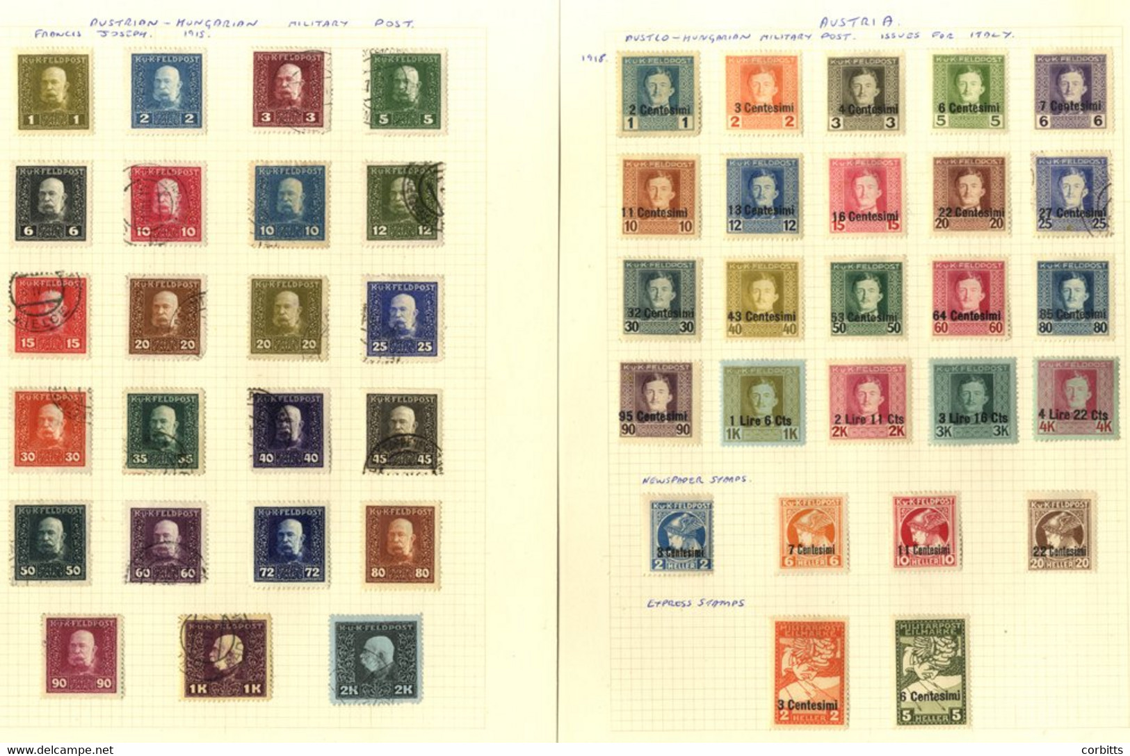 1850-1959 M & U Collection Within A Crown Album, General Ranges With Several Better Sets Noted Incl. 1922 Musicians Set  - Other & Unclassified