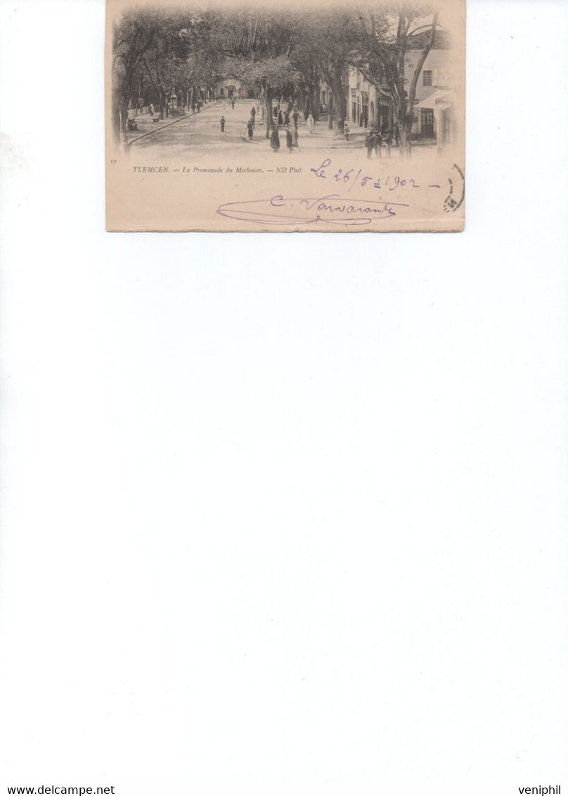 TLEMCEN - LA PROMENADE DE MECHOUAR -1902 - Tlemcen