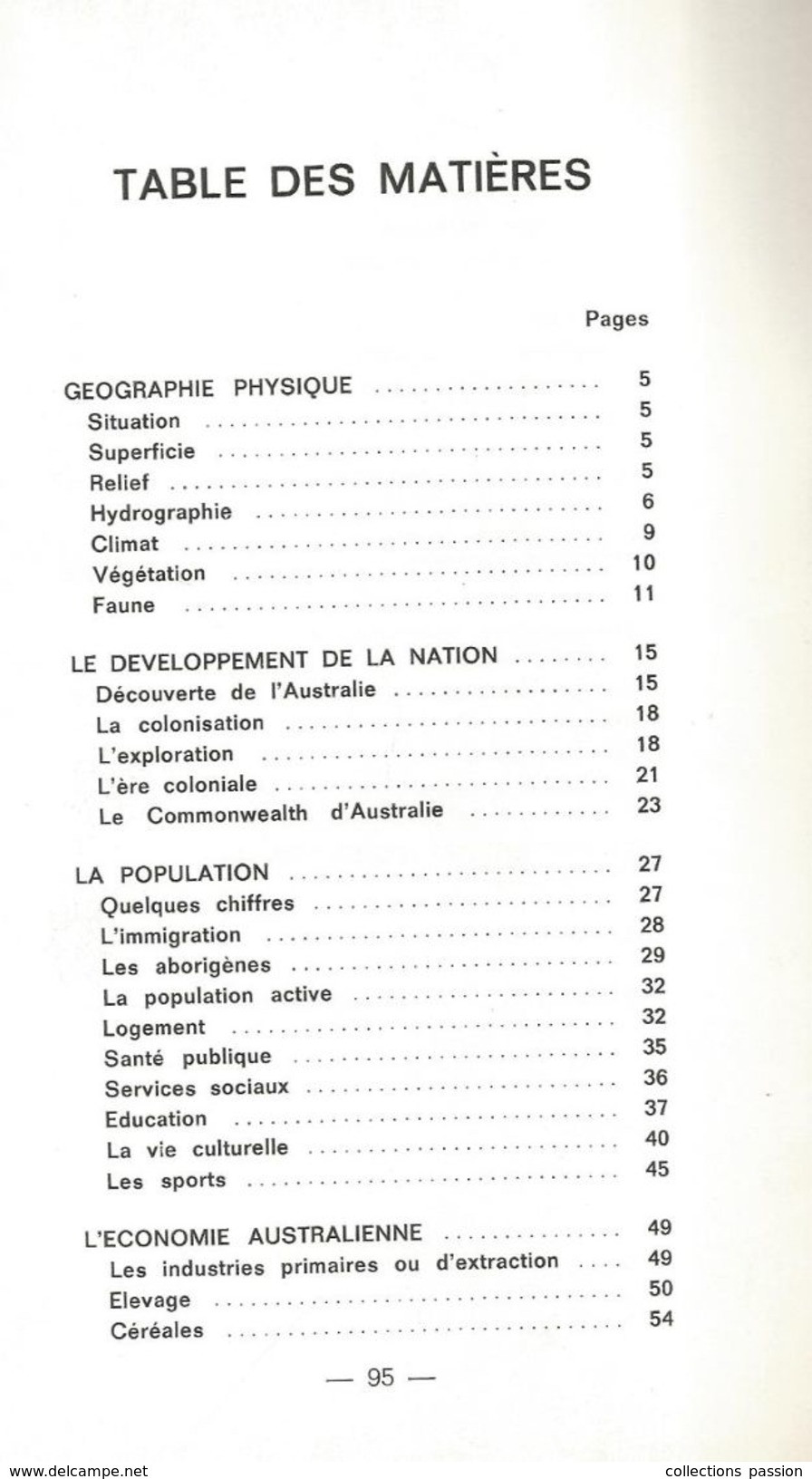 régionalisme, AUSTRALIE, 1966, carte , photos , 96 pages ,Ambassade d'Australie à Paris , 7 scans , frais fr : .3.95 e