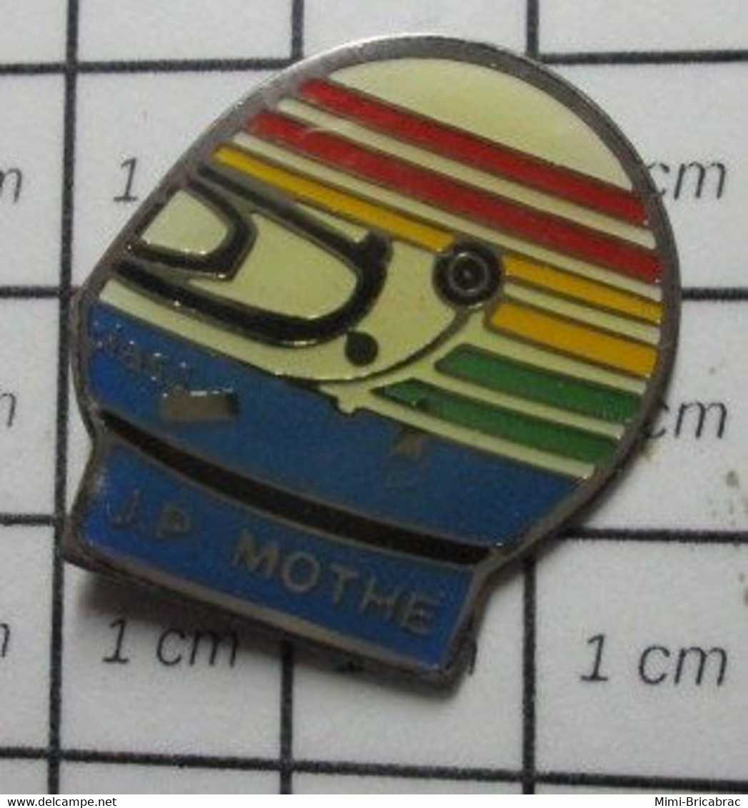 1515B Pin's Pins / Beau Et Rare / THEME : SPORTS / AUTOMOBILE PILOTE JP MOTHE Il En A Eu Marre Mothe ? - Car Racing - F1