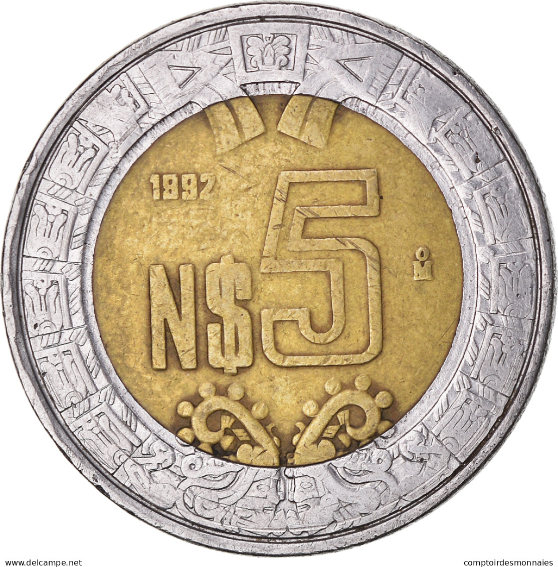 Monnaie, Mexique, 5 Nuevo Pesos, 1992 - Mexico