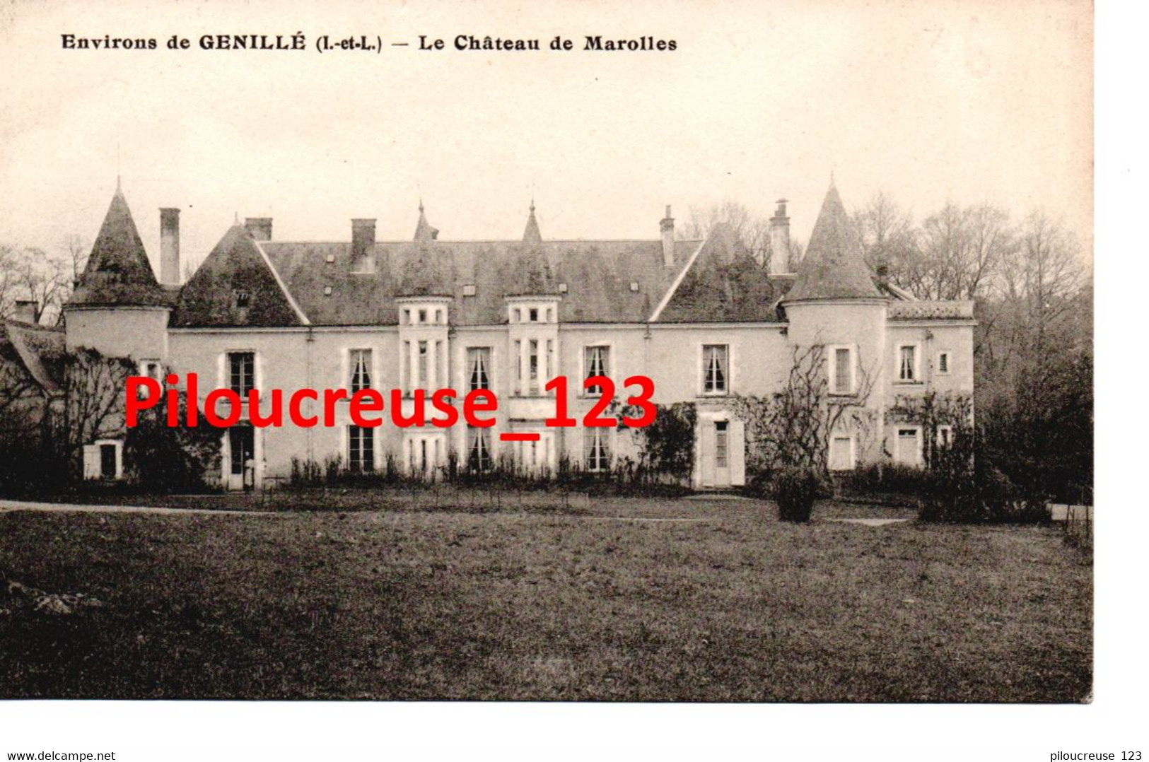 37 Indre Et Loire - GENILLE - " Le Château De Marolles " - Genillé