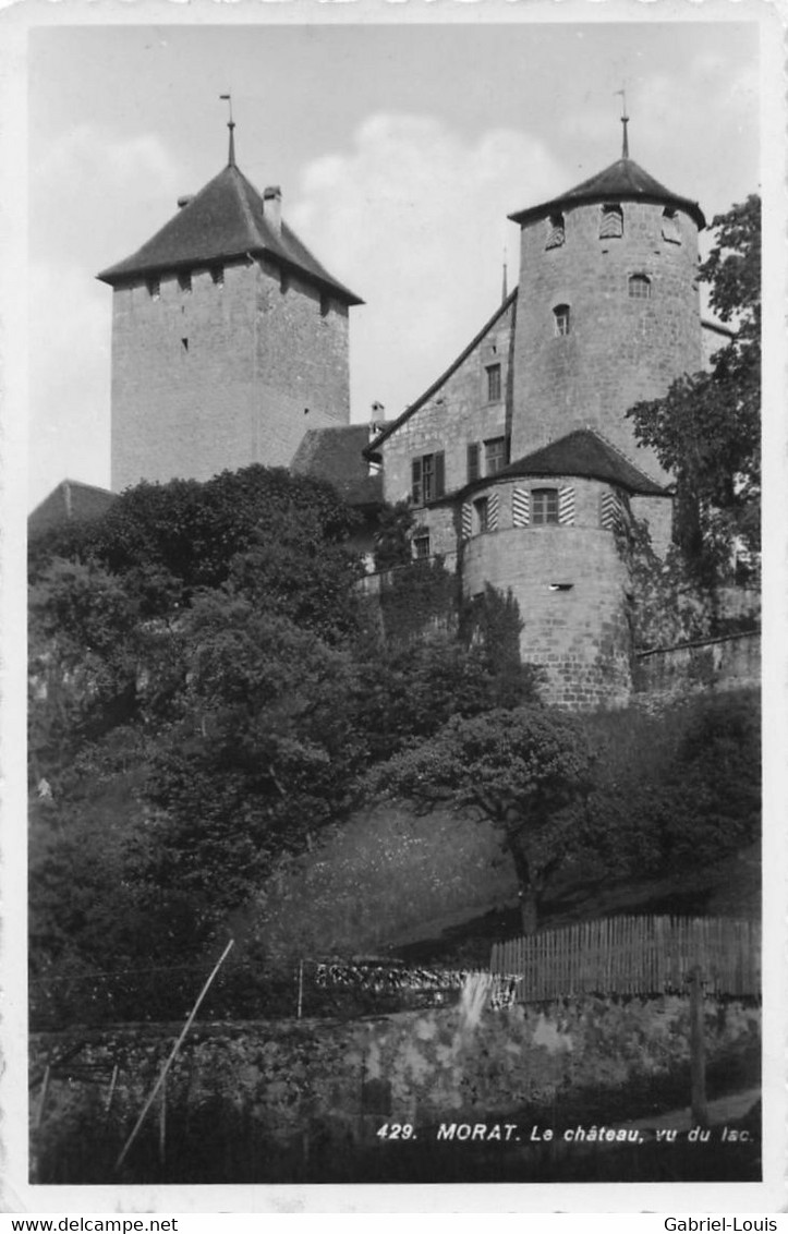 Murten Morat Le Chateau Vu Du Lac - Morat