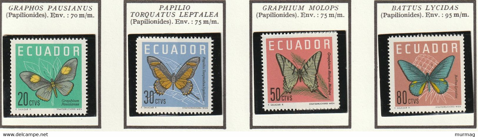EQUATEUR - Faune, Papillons - 1964 - MNH - Ecuador