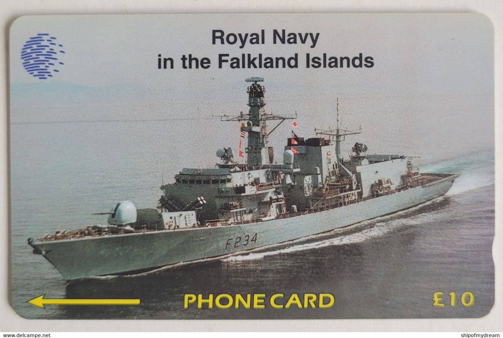 Falklands. Royal Navy - HMS Iron Duke Ship. 59CFKC - Falkland