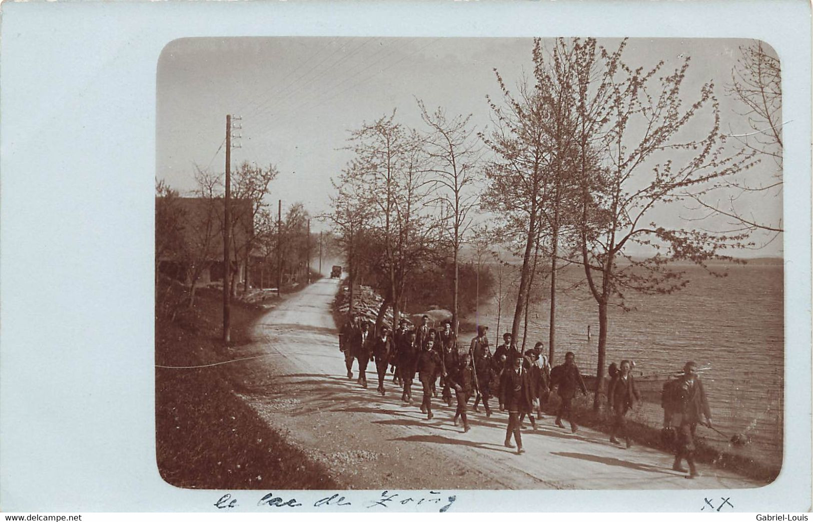 Carte-Photo Bord Du Lac De Zug Zoug Hunenberg ? - Zoug