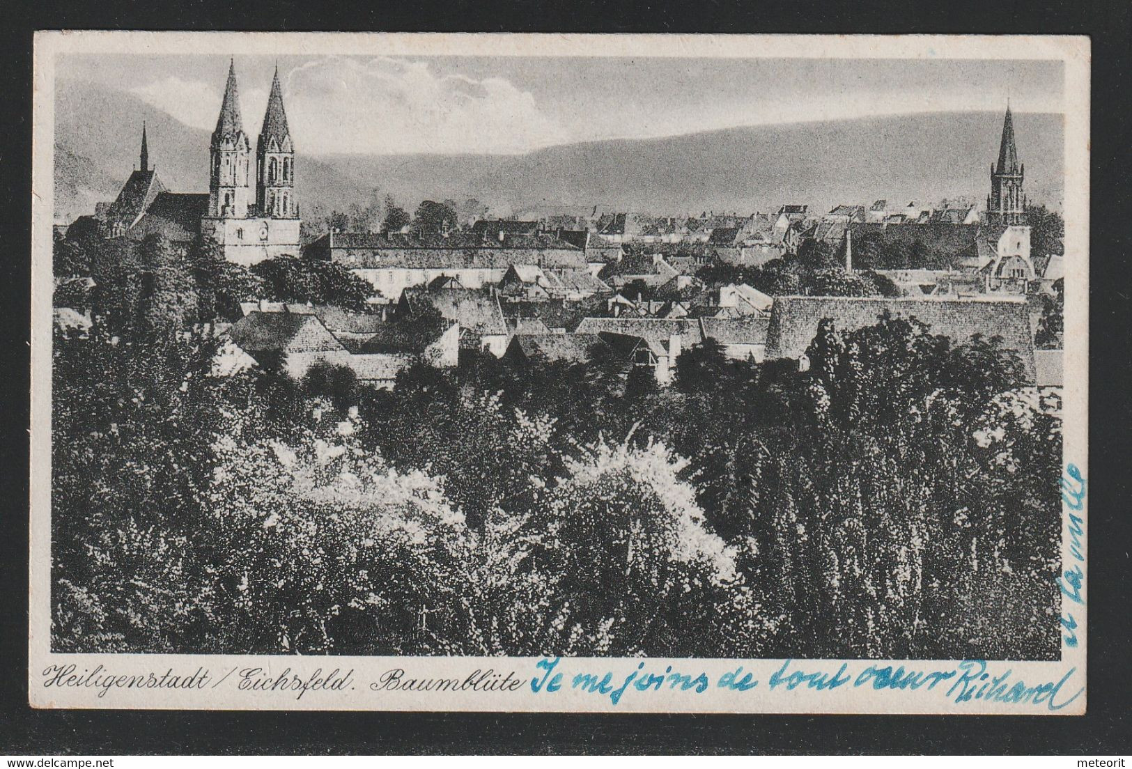 Auslandsansichtskarte Portorichtig Mit MiNr. 222 EF Von HEILIGENSTADT 10.1.52 Nach Paris Frankreich - Covers & Documents