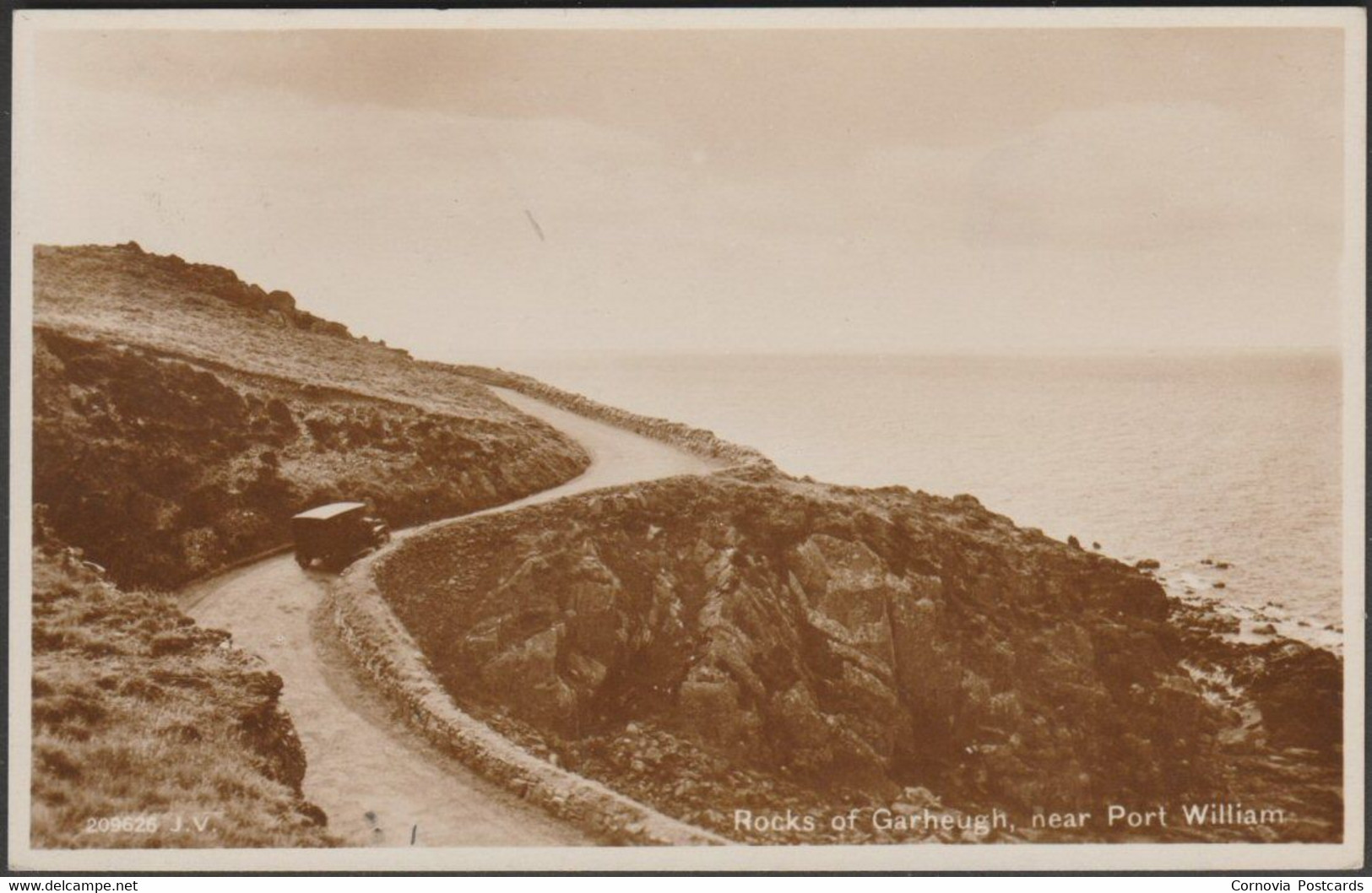 Rocks Of Garheugh, Near Port William, Wigtownshire, 1932 - BN Robertson RP Postcard - Wigtownshire