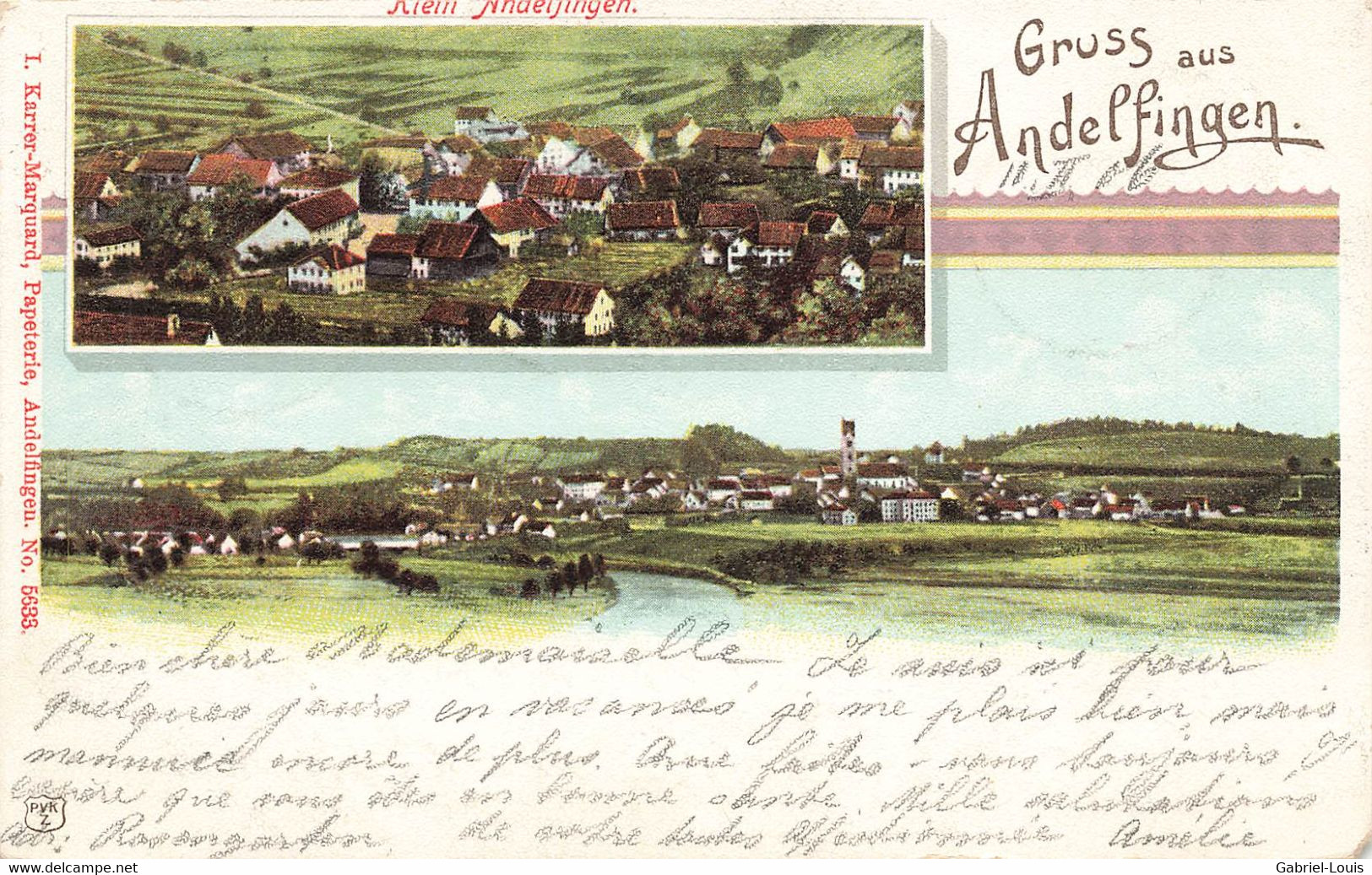 Gruss Aus Andelfingen Litho 1906 - Andelfingen