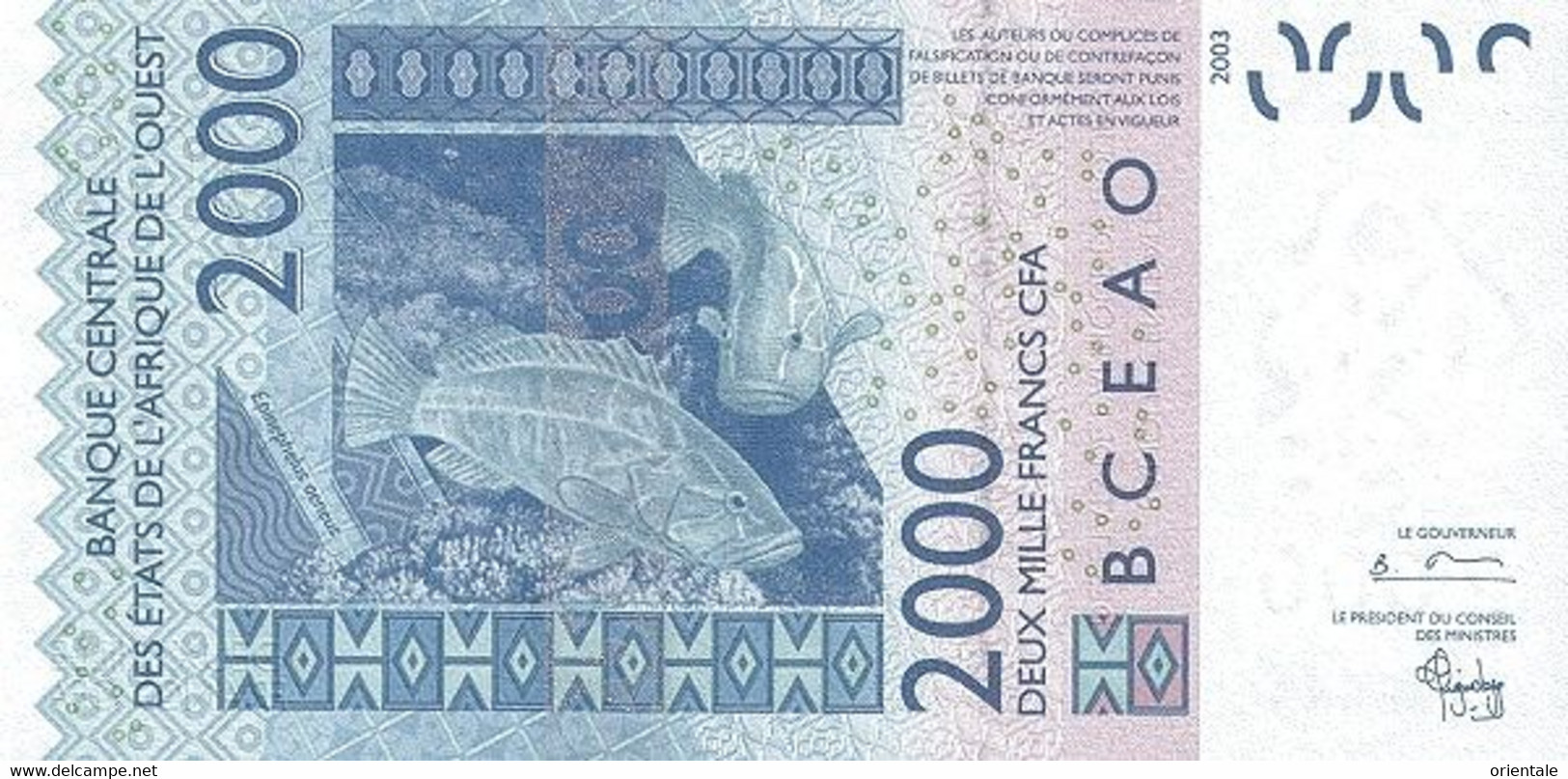 WEST AFRICAN STATES P. 716Kb  2000 F 2004 UNC - Senegal