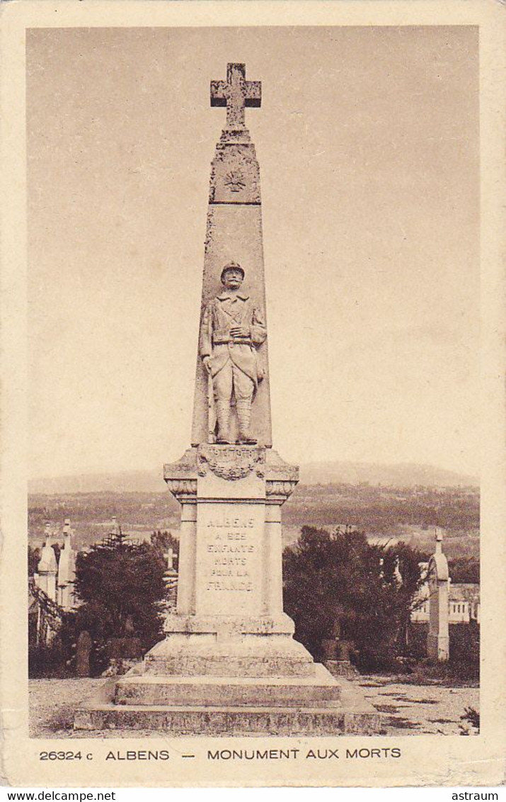 Cpa -73- Albens -- Monument Aux Morts -edi Braun N°26324c - Albens