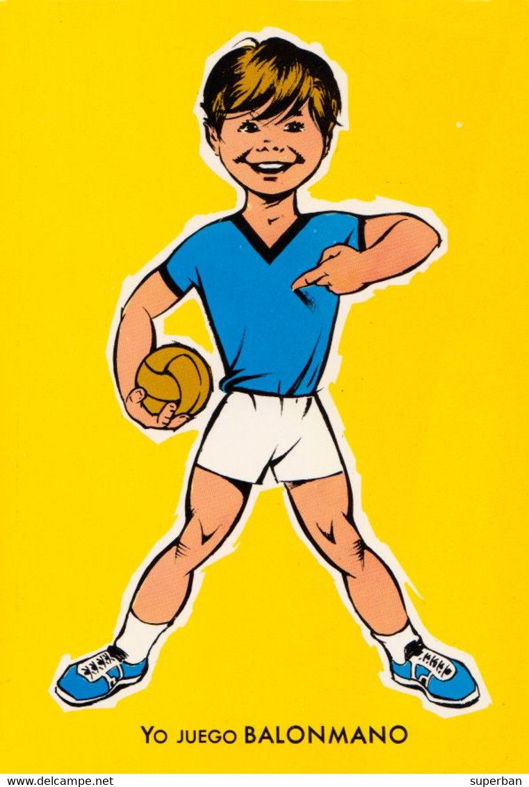 BALONMANO / HANDBALL / PALLAMANO - CARTE POSTALE HUMORISTIQUE PUBLICITAIRE / COMIC ADVERTISING POSTCARD - SPAIN (aj997) - Balonmano