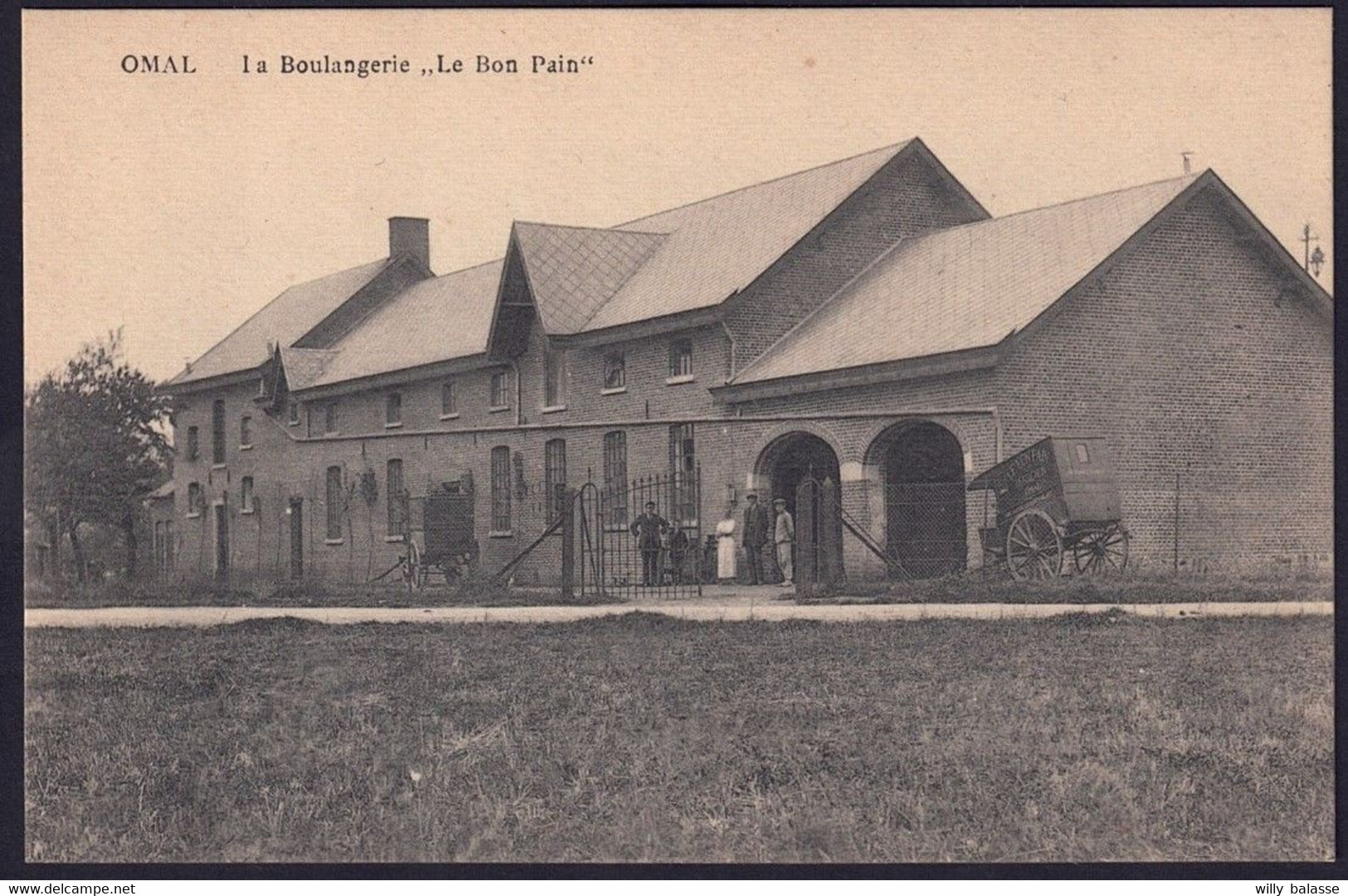 +++ CPA - OMAL - La Boulangerie " Le Bon Pain " - Charrette Avec Publicité  // - Geer