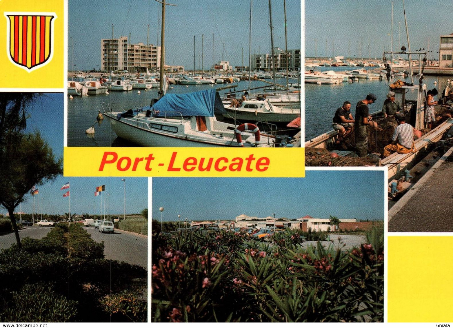 PORT LEUCATE  L'Avenue, Le Port ( Pêcheurs), Le Centre Commercial    (recto-verso) 11 Aude - Leucate