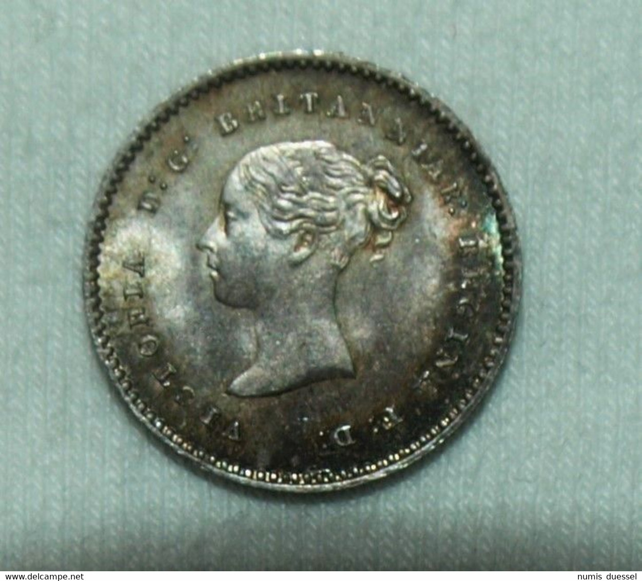 Silber/Silver Maundy Prooflike Großbritannien/Great Britain Victoria Young Head, 1853, 2 Pence UNC - Maundy Sets & Gedenkmünzen