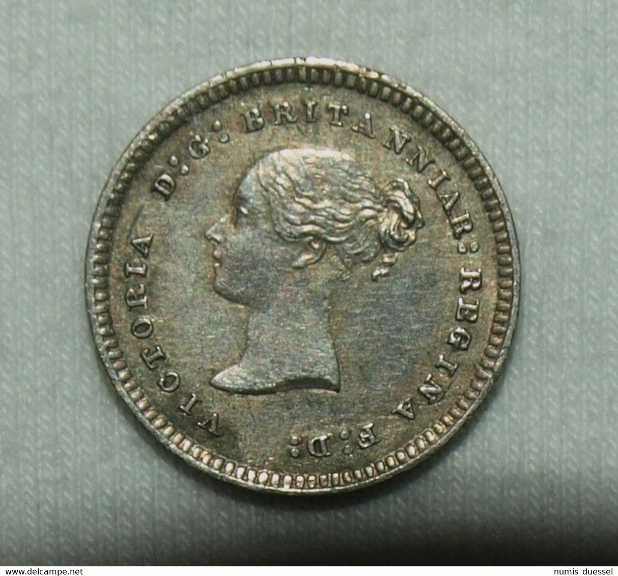 Silber/Silver Maundy Prooflike Großbritannien/Great Britain Victoria Young Head, 1880, 2 Pence UNC - Maundy Sets & Commemorative