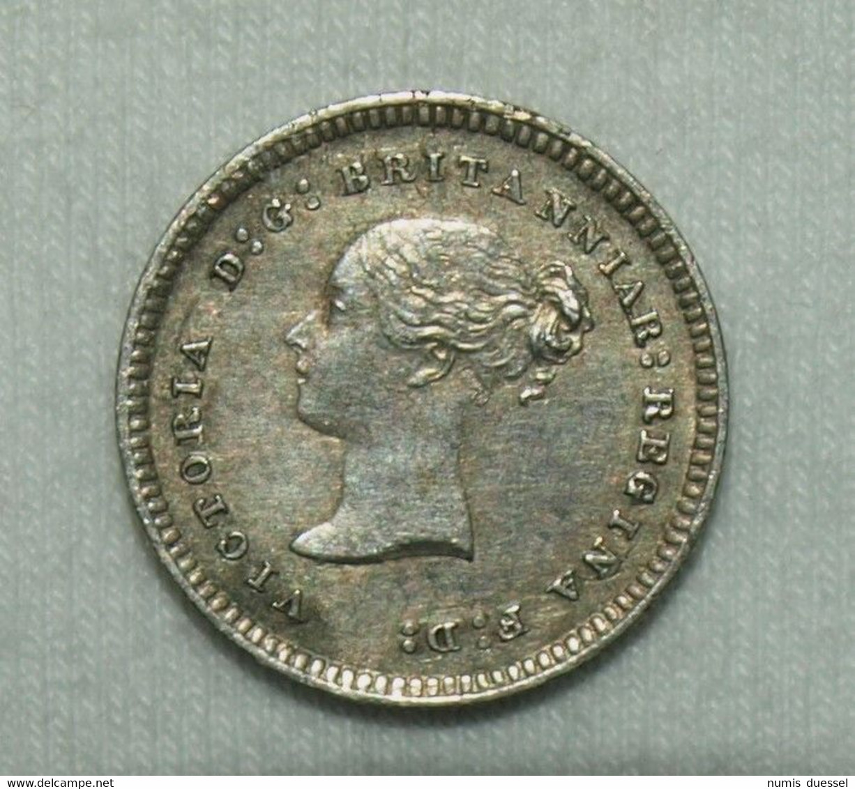 Silber/Silver Maundy Prooflike Großbritannien/Great Britain Victoria Young Head, 1880, 2 Pence UNC - Maundy Sets & Commemorative