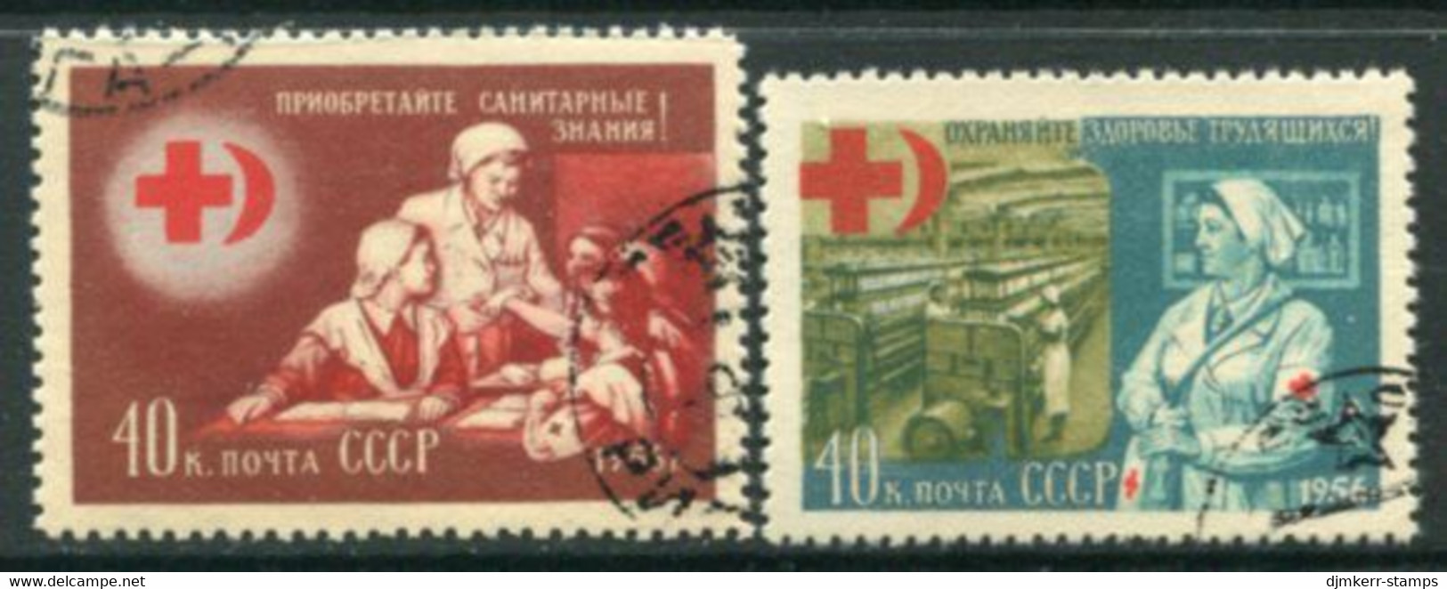 SOVIET UNION 1956 Red Cross / Red Crescent Used.  Michel 1831-32 - Used Stamps