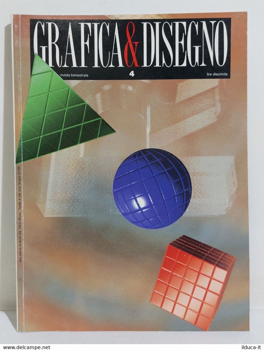 I107373 Rivista 1992 - GRAFICA & DISEGNO N. 4 - Giulio Cingoli / Marchi E Loghi - Art, Design, Décoration