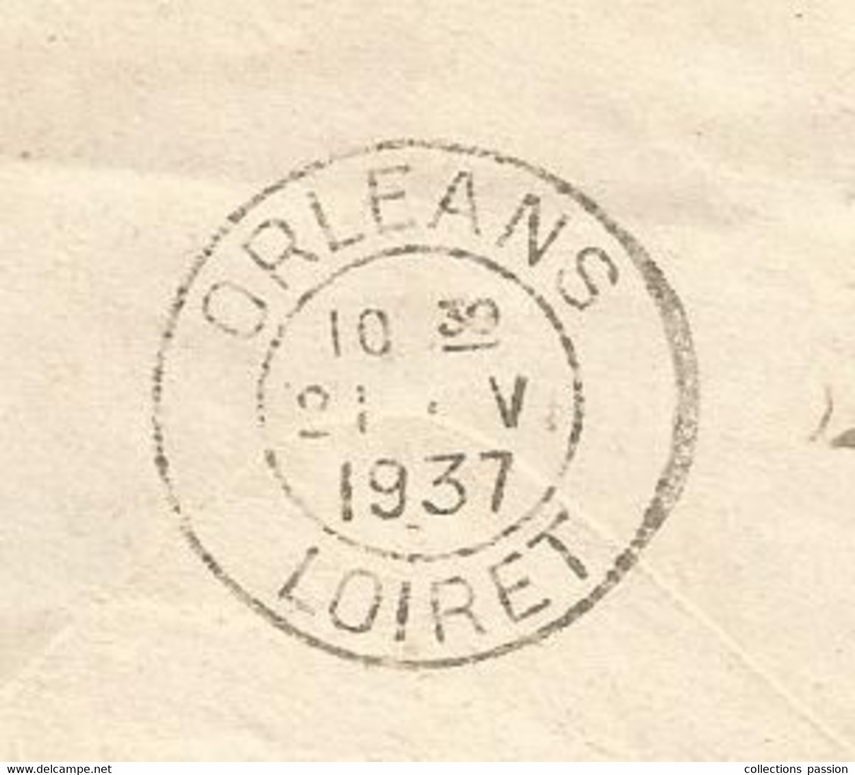 Lettre, BELGIQUE , FLAMME : Utilisez La Poste Aerienne , Gebruikt De Luchtpost , 1937, 3 Scans, Orléans LOIRET - Sellados Mecánicos